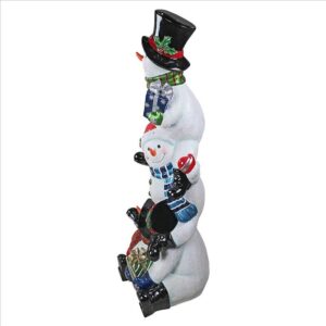 Design Toscano DB18978 13 1/2 Inch Snowbro Illuminated Snowmen Statue