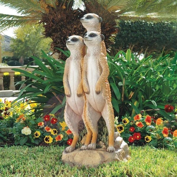 Design Toscano DB32136 11 Inch Meerkat Gang Statue