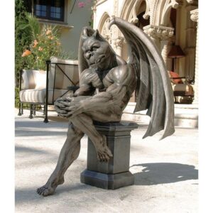 Design Toscano DB383050 18 Inch Socrates the Gargoyle Thinker Statue