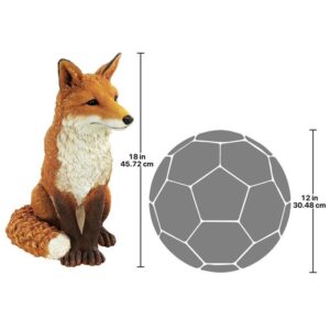 Design Toscano DB383073 10 Inch Simon the Fox Statue