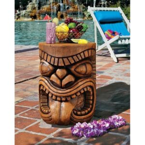 Design Toscano DB383075 15 Inch Lono Tongue Grand Tiki Table