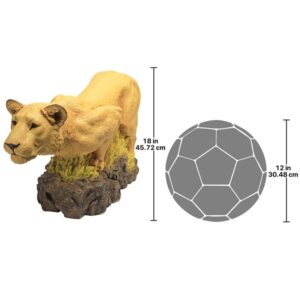 Design Toscano DB383079 31 1/2 Inch Lioness on the Prowl Statue