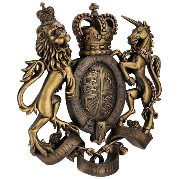 Design Toscano DB383103 17 1/2 Inch Royal Coat of Arms of Britain Plaque