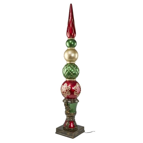 Design Toscano DB477019 13 1/2 Inch Ornament Topiary Illuminated Statue