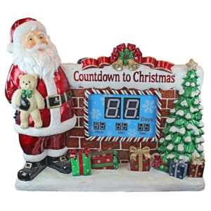 Design Toscano DB477697 41 Inch Santas Countdown to Christmas Statue