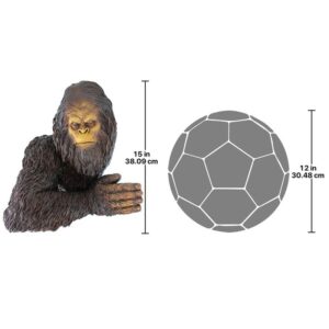 Design Toscano DB583078 15 Inch Bigfoot the Bashful Yeti Tree Sculpture