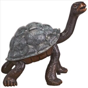 Design Toscano DK2188 51 Inch The Curious Tortoise Cast Bronze Turtle Garden Statue