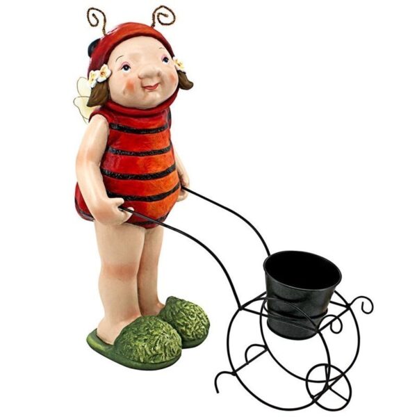 Design Toscano DS18026 9 Inch Polly the Lady Bug Fairy Statue