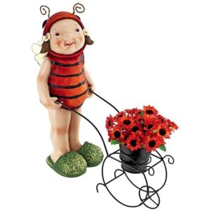 Design Toscano DS18026 9 Inch Polly the Lady Bug Fairy Statue