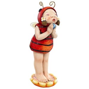 Design Toscano DS18041 10 Inch Sarah the Lady Bug Fairy Statue