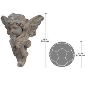 Design Toscano DS19442 24 Inch Victorial Heraldic Cherub Wall Pocket