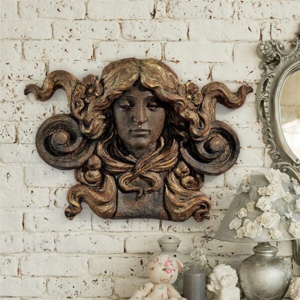 Design Toscano DS19443 26 1/2 Inch Woman's Head Wall Planter