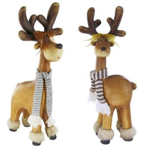 Design Toscano DS91976 Santas Second Team Reindeer, Set of Two