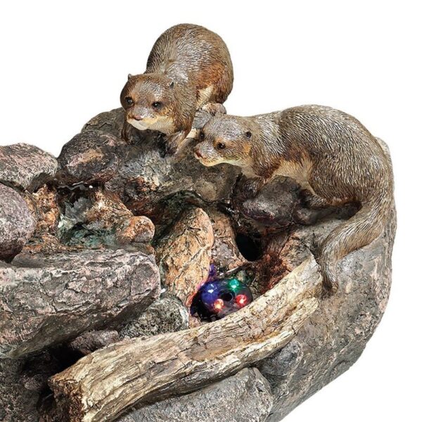 Design Toscano DW08087 14 Inch Curious Sea Otters Fountain