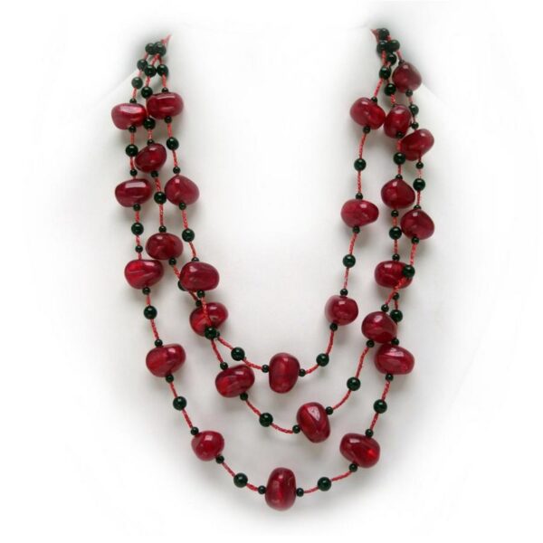 Design Toscano EE96902 Awash in Crimson Jewelry Ensemble Earrings Necklace