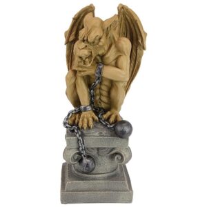 Design Toscano EU1026 7 Inch Ball and Chain Gargoyle Statue