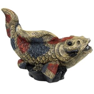 Design Toscano EU1046 16 Inch Showa Asian Koi Spitter Piped Statue