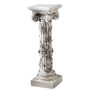 Design Toscano EU2866 11 1/2 Inch Rose Garland Pedestal