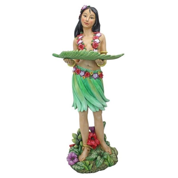 Design Toscano EU30977 11 1/2 Inch Hawaiian Hula Wahine Butler Table