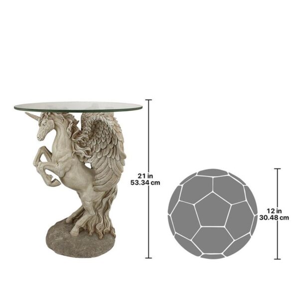 Design Toscano EU31323 16 Inch Mystical Winged Unicorn Table