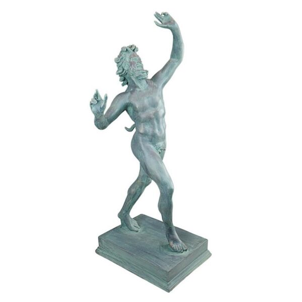 Design Toscano EU31620 13 1/2 Inch Grande Dancing Faunus of Pompeii Statue