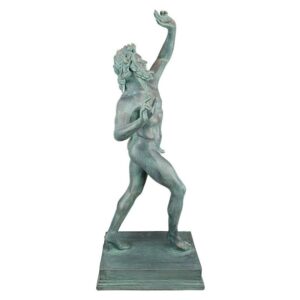 Design Toscano EU31620 13 1/2 Inch Grande Dancing Faunus of Pompeii Statue