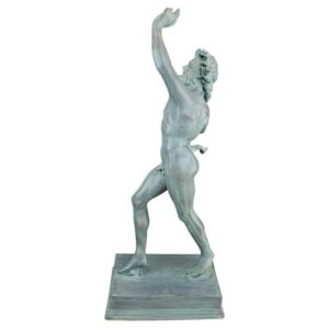 Design Toscano EU31620 13 1/2 Inch Grande Dancing Faunus of Pompeii Statue