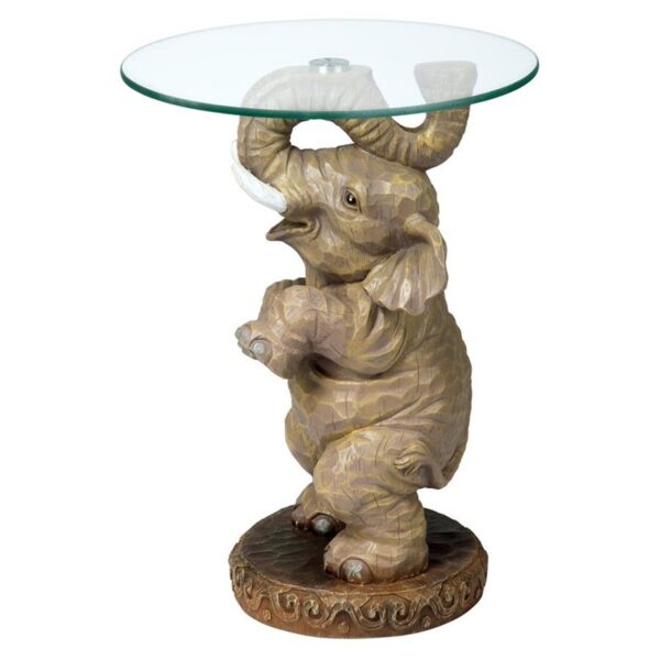 Design Toscano EU32144 16 Inch Good Fortune Elephant Table