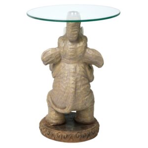 Design Toscano EU32144 16 Inch Good Fortune Elephant Table