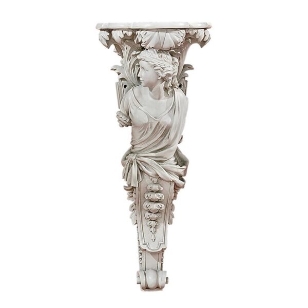 Design Toscano EU335712 11 1/2 Inch French Baroque Caryatid Facing Left