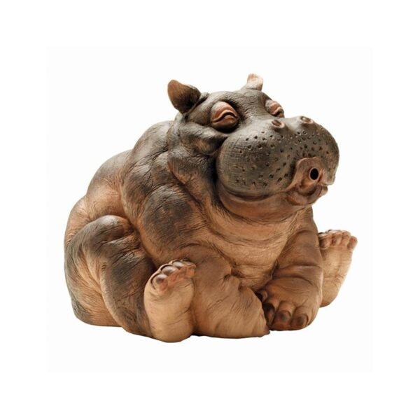 Design Toscano EU35009 10 1/2 Inch Hanna the Hippo Spitter Piped Statue