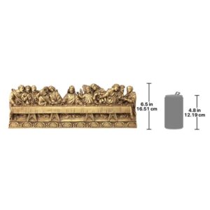 Design Toscano EU37012 18 1/2 Inch The Last Supper Detailed Version Plaque