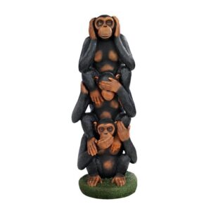 Design Toscano EU48801 13 Inch Hear See Speak No Evil Monkeys