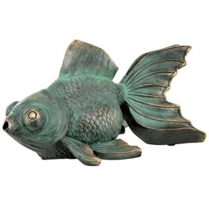 Design Toscano EU533068 11 1/2 Inch Butterfly Koi Piped Statue