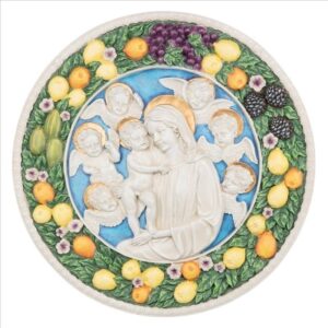 Design Toscano EU534281 17 Inch Virgin Mary and Child Roundel