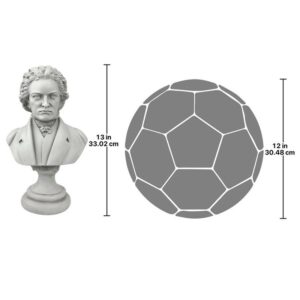 Design Toscano EU5647 7 1/2 Inch Beethoven Composer Bust