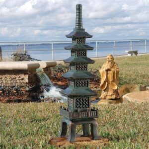 Design Toscano EU7430 6 1/2 Inch Nara Temple Garden Pagoda Statue