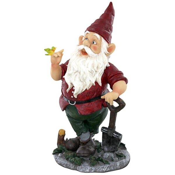 Design Toscano EU90015 7 Inch Birdy and Spader Garden Gnome