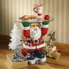 Design Toscano EU9285 18 Inch Santa Claus Holiday Glass Topped Table