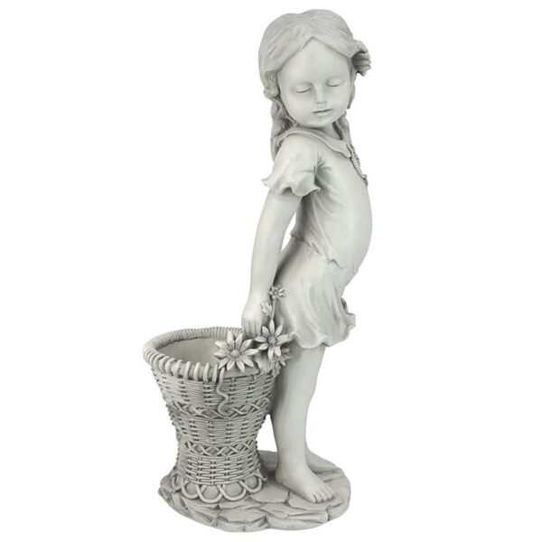 Design Toscano EU9294 10 Inch Frances the Flower Girl Statue