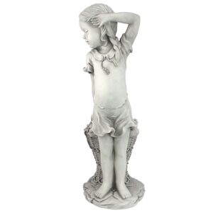 Design Toscano EU9294 10 Inch Frances the Flower Girl Statue