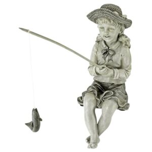 Design Toscano EU9305 4 1/2 Inch Nellies Big Catch Fisherwoman Statue