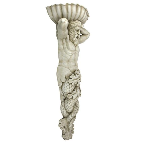 Design Toscano EU9320 14 1/2 Inch Atlantes God of the Sea Wall Sculpture