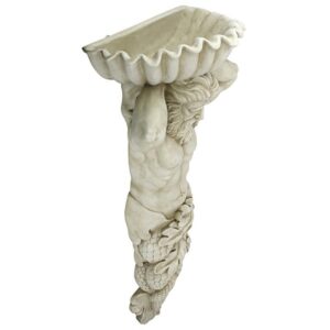 Design Toscano EU9320 14 1/2 Inch Atlantes God of the Sea Wall Sculpture