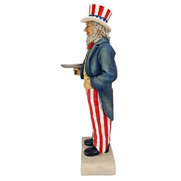 Design Toscano EU9341 14 1/2 Inch Uncle Sam Butler Table