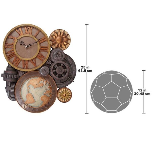 Design Toscano EU9348 21 1/2 Large Gears of Time Clock