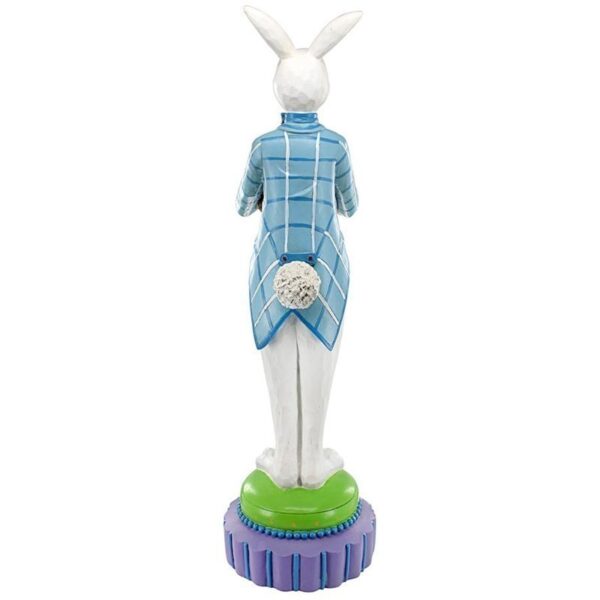 Design Toscano EU9355 8 1/2 Inch Stading Rabbit Butler with Bowl