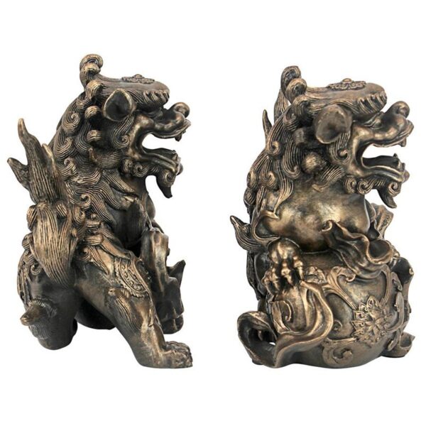 Design Toscano EU93778 6 Inch Shishi Foo Dogs Chinese Lion Statues