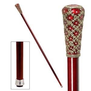 Design Toscano FH224 Imperial 2 Inch Crown of Laurel Faberge Walking Stick