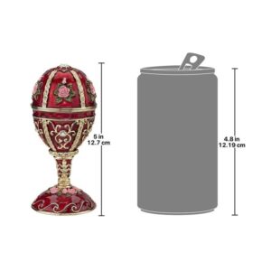 Design Toscano FH2479 2 Inch Russian Rosette Enameled Egg